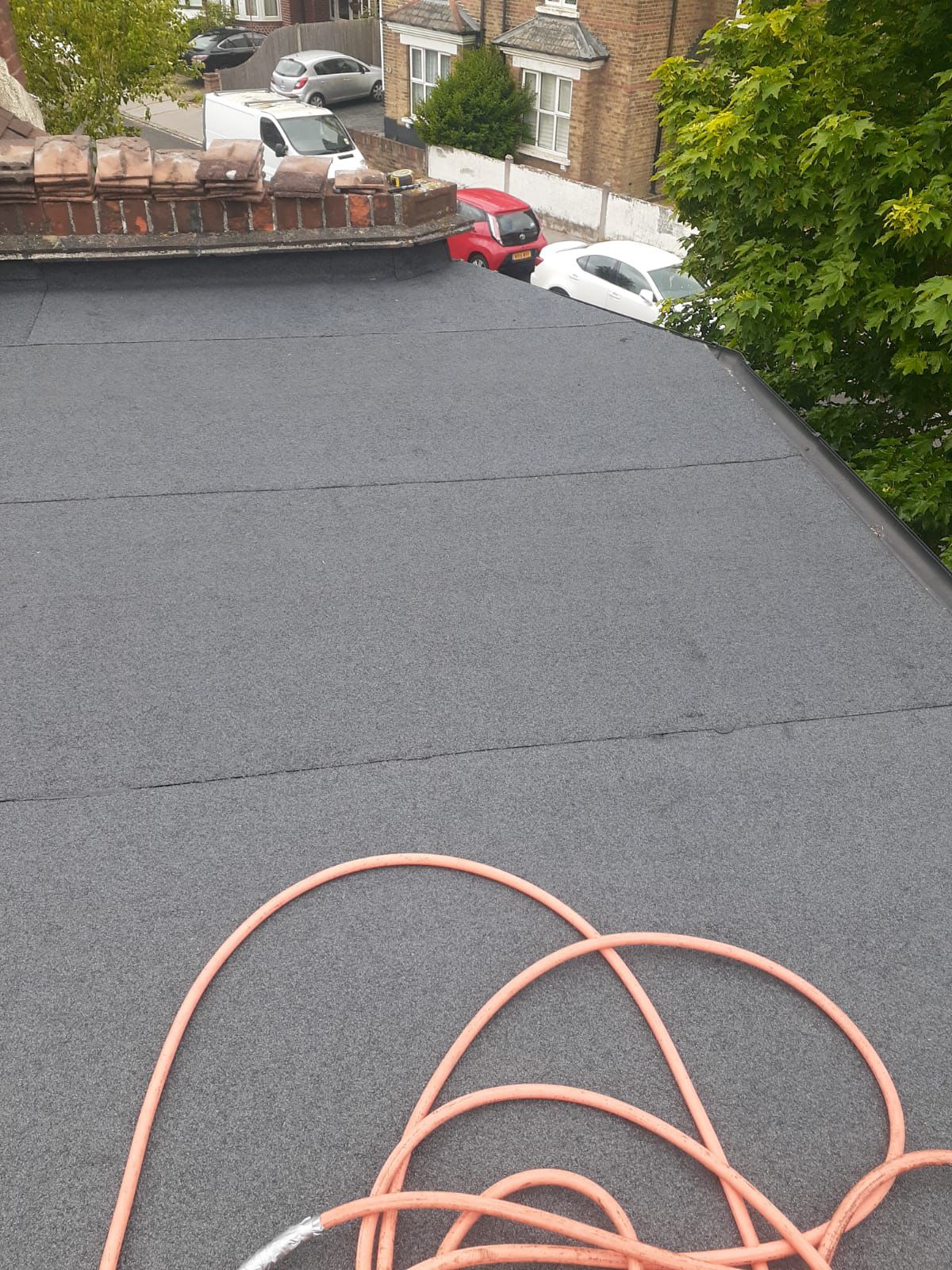 Flat roof completed